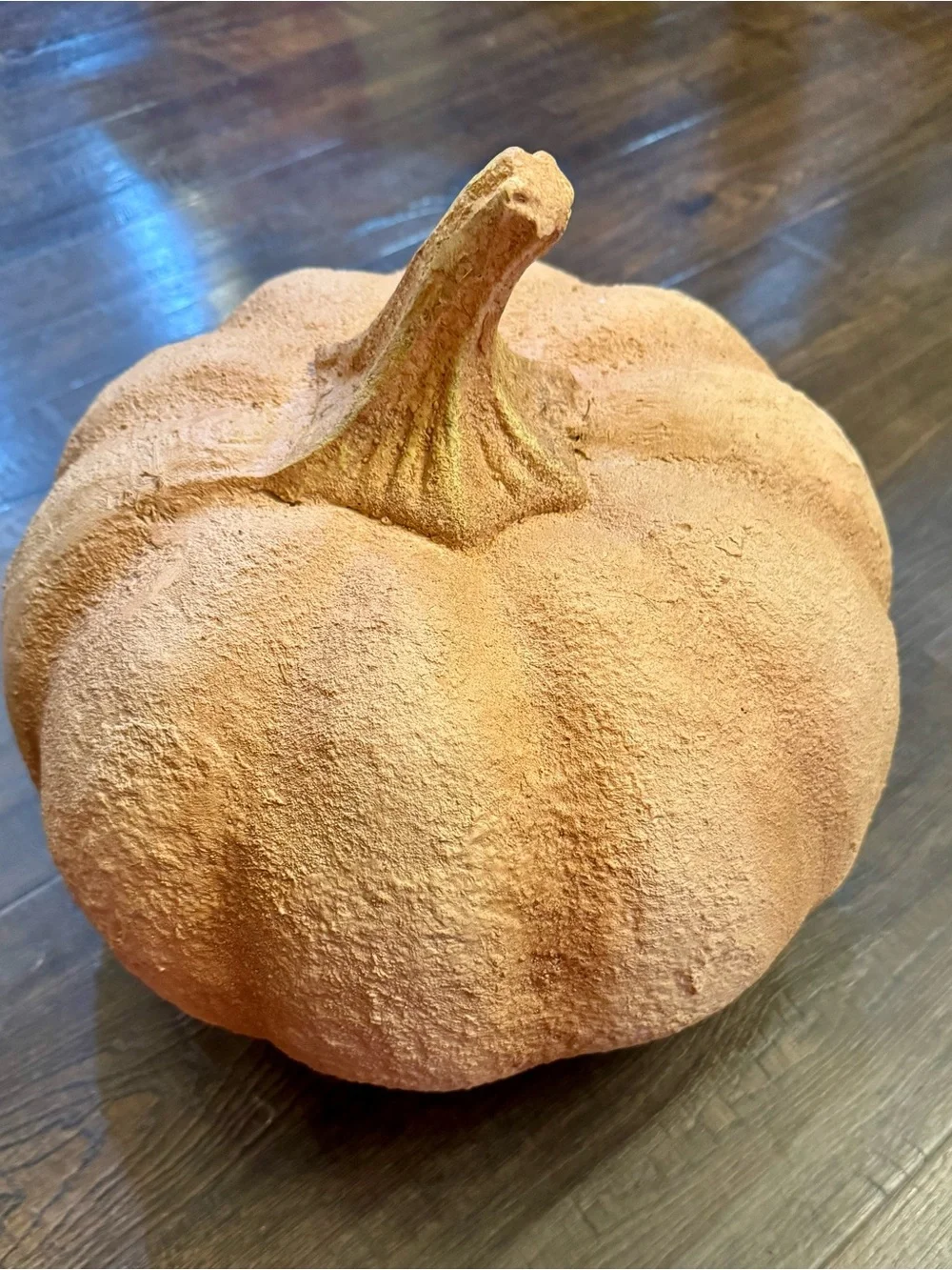 Textured Decorative Pumpkin - Rust Orange Martha Stewart new